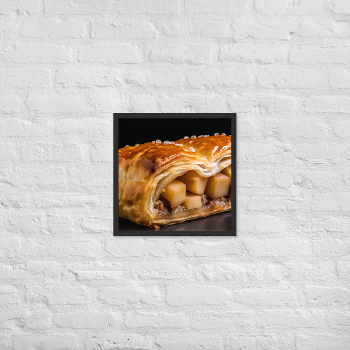 Pork and Apple Sausage Roll Framed poster 🤤 from Yumify.AI