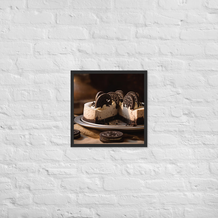 Oreo Cheesecake Framed poster 🤤 from Yumify.AI