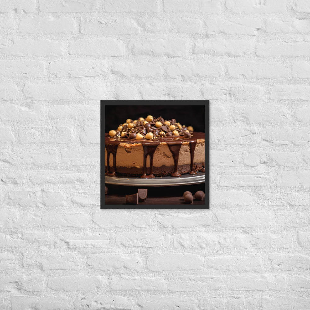 Nutella Cheesecake Framed poster 🤤 from Yumify.AI