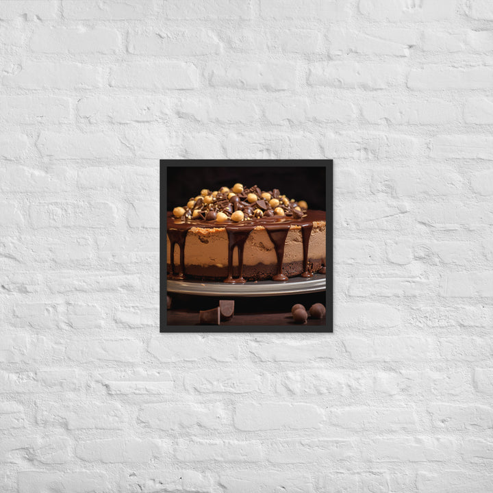 Nutella Cheesecake Framed poster 🤤 from Yumify.AI