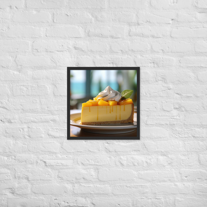 Mango Cheesecake Framed poster 🤤 from Yumify.AI