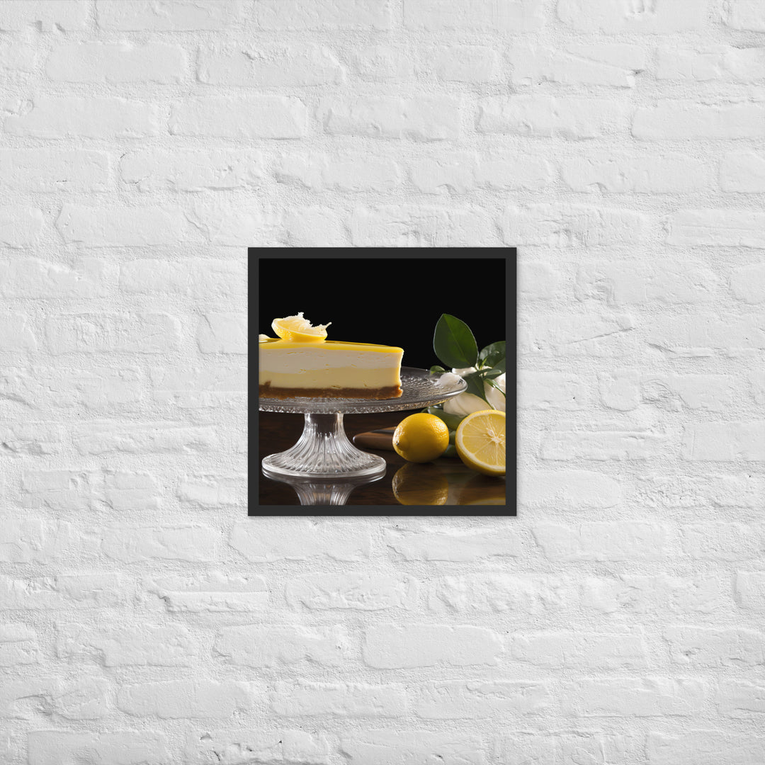 Lemon Cheesecake Framed poster 🤤 from Yumify.AI