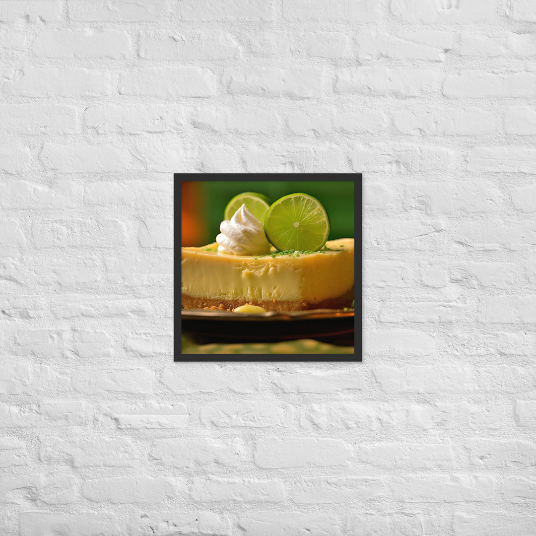 Key Lime Cheesecake Framed poster 🤤 from Yumify.AI