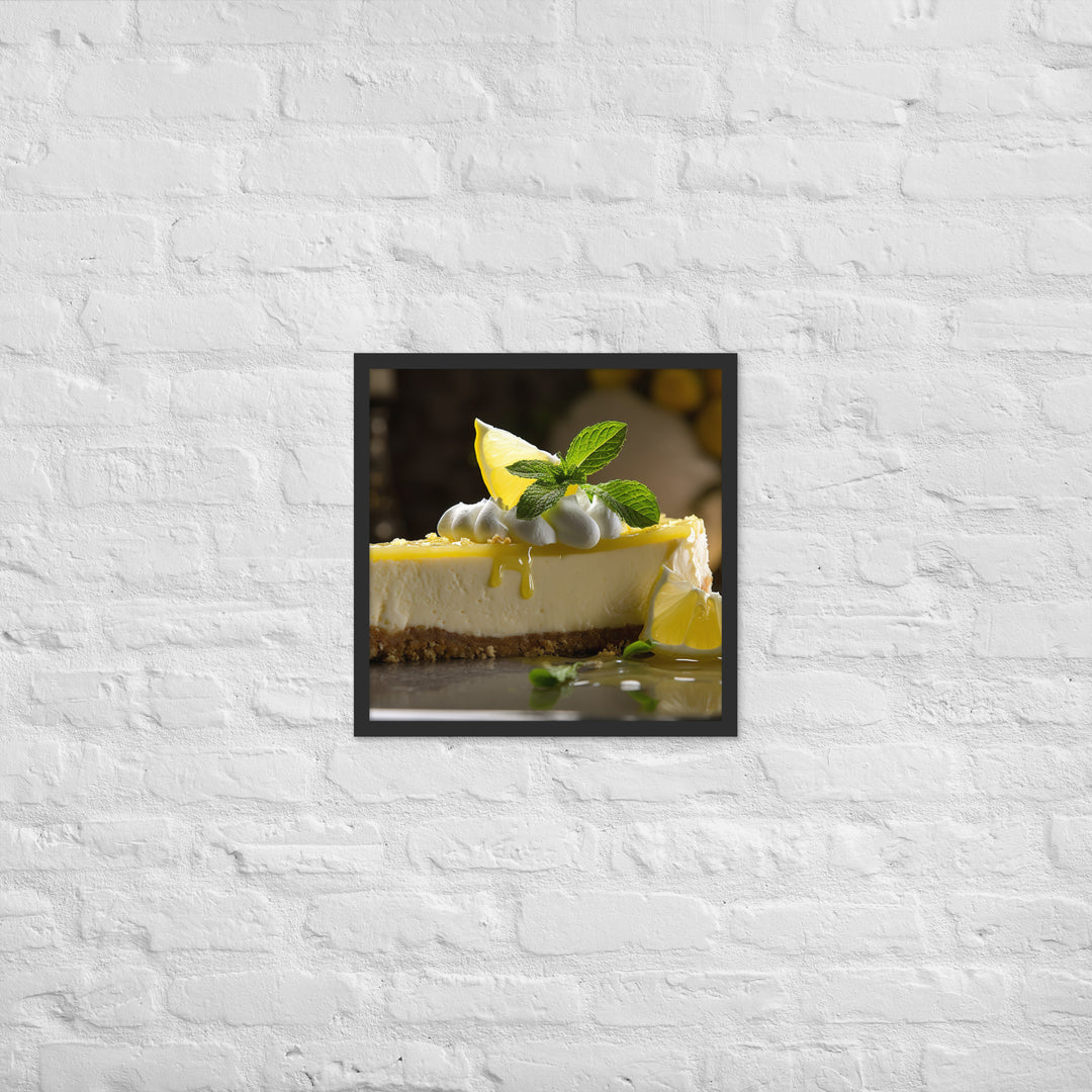 Lemon Cheesecake Framed poster 🤤 from Yumify.AI