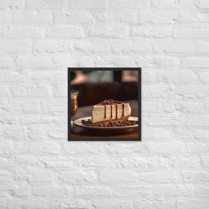 Coffee Cheesecake Framed poster 🤤 from Yumify.AI