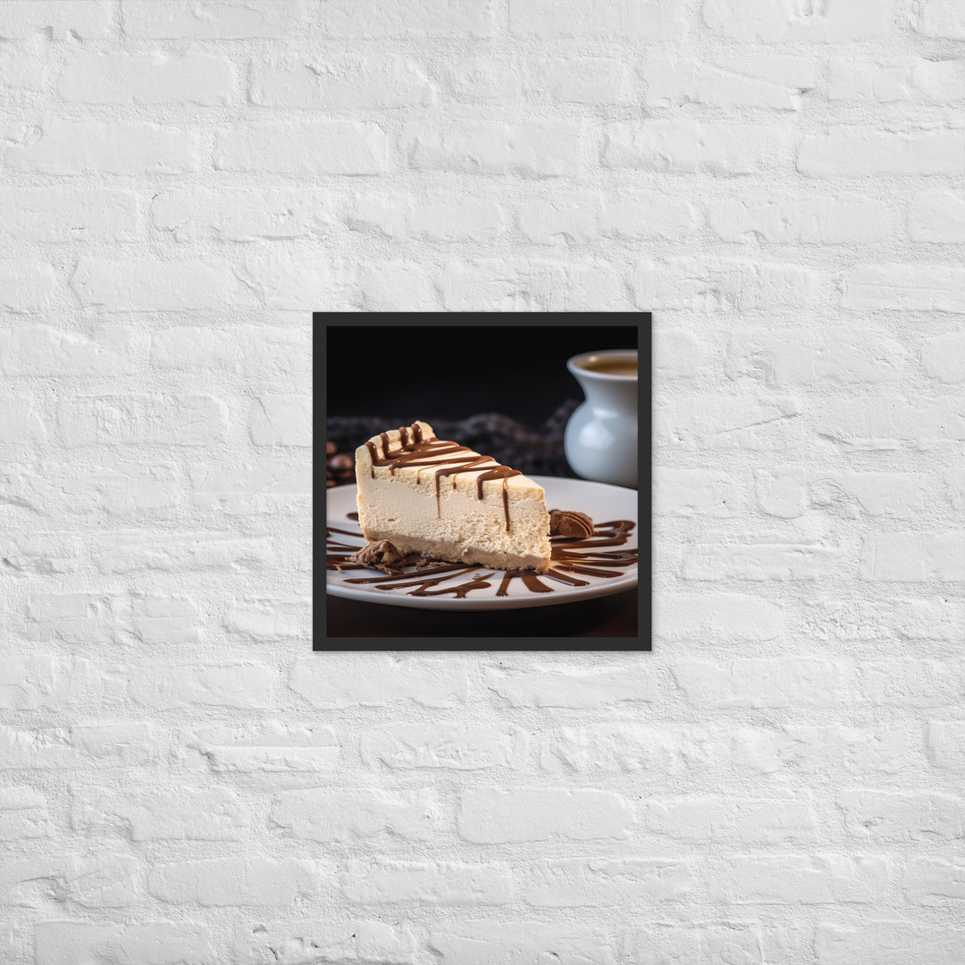 Coffee Cheesecake Framed poster 🤤 from Yumify.AI