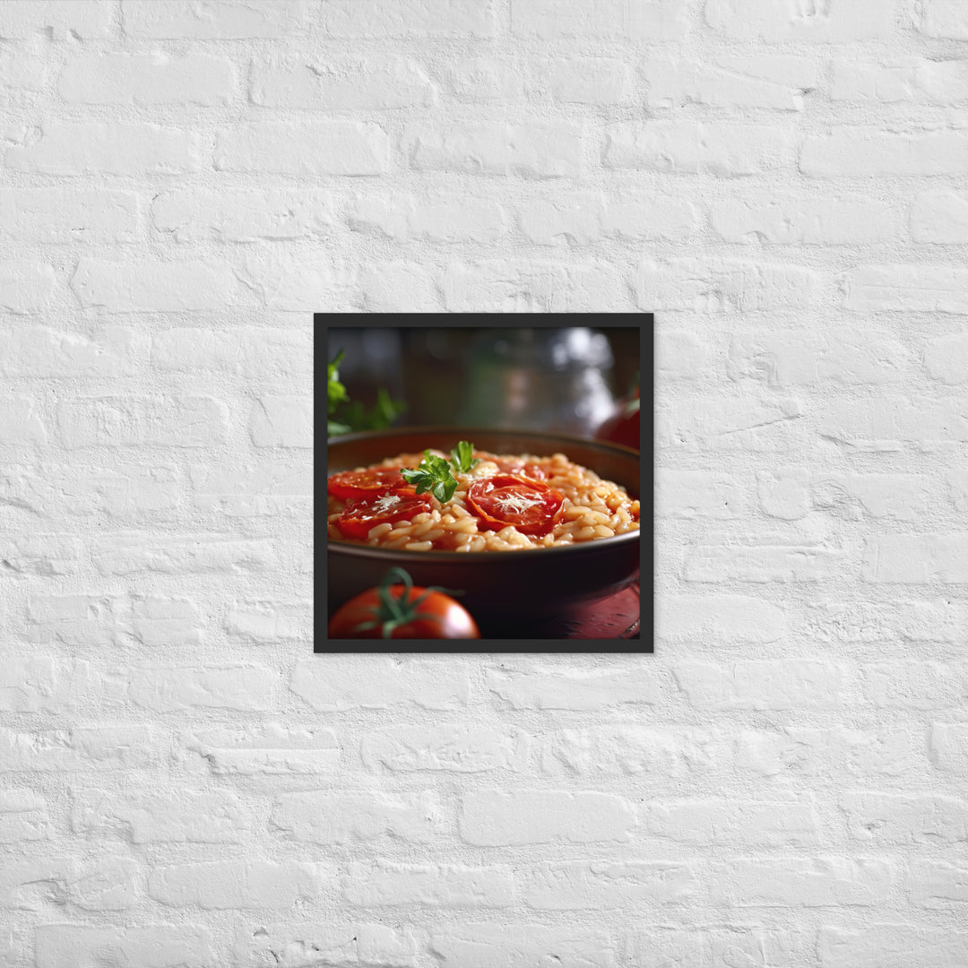 Tomato Risotto Framed poster 🤤 from Yumify.AI