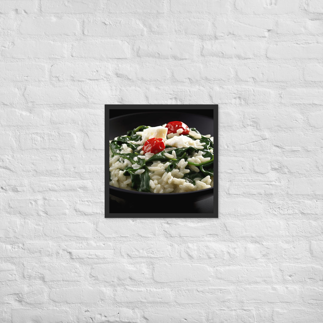 Spinach and Feta Risotto Framed poster 🤤 from Yumify.AI