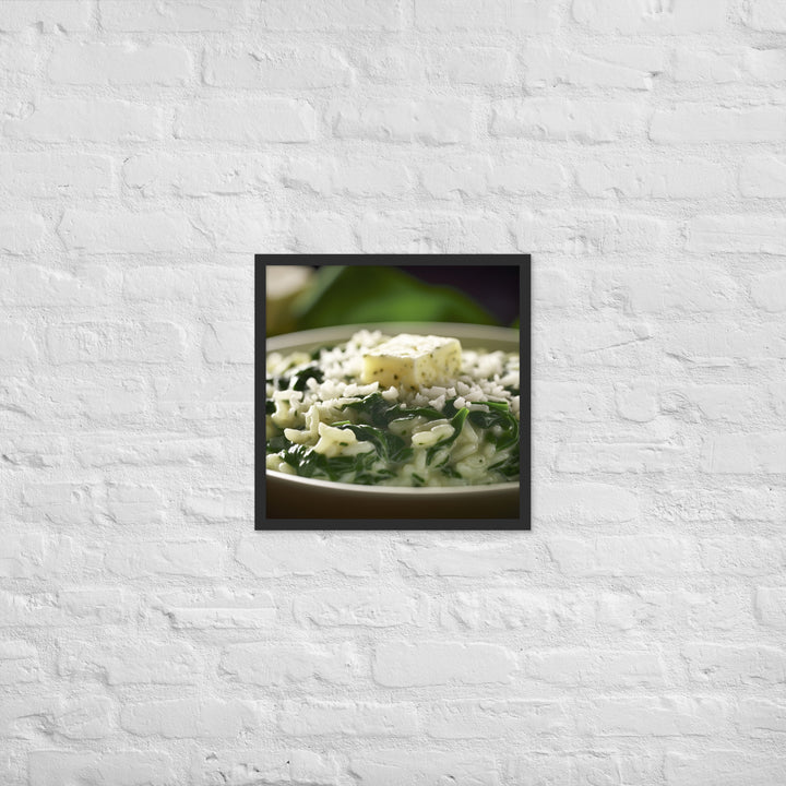 Spinach and Feta Risotto Framed poster 🤤 from Yumify.AI