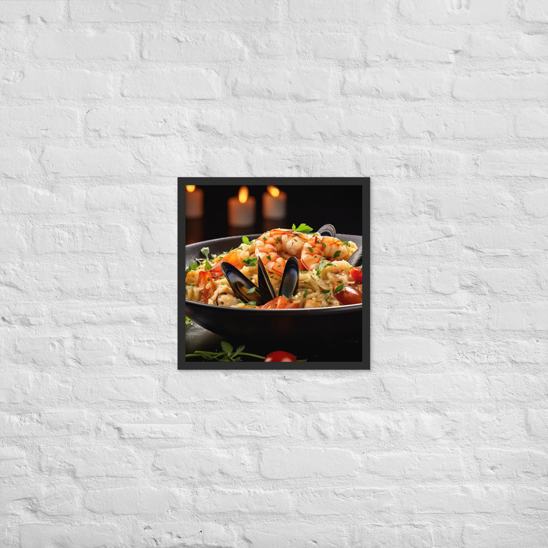 Seafood Risotto Framed poster 🤤 from Yumify.AI