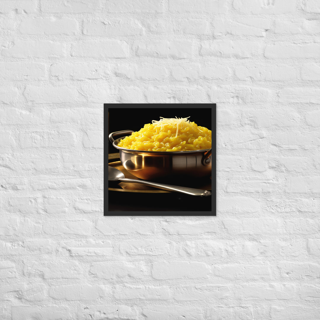 Saffron Risotto Framed poster 🤤 from Yumify.AI