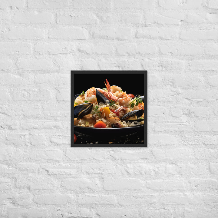 Seafood Risotto Framed poster 🤤 from Yumify.AI