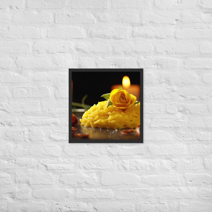 Saffron Risotto Framed poster 🤤 from Yumify.AI