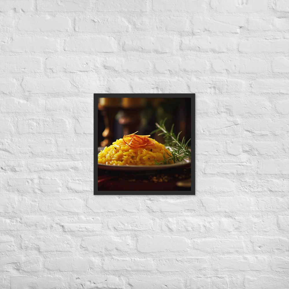 Saffron Risotto Framed poster 🤤 from Yumify.AI