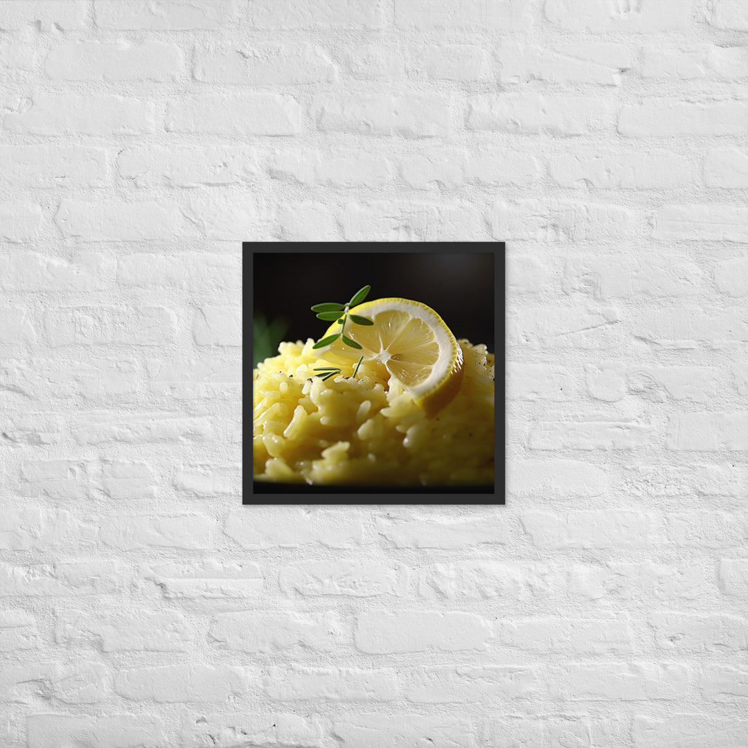 Lemon Risotto Framed poster 🤤 from Yumify.AI