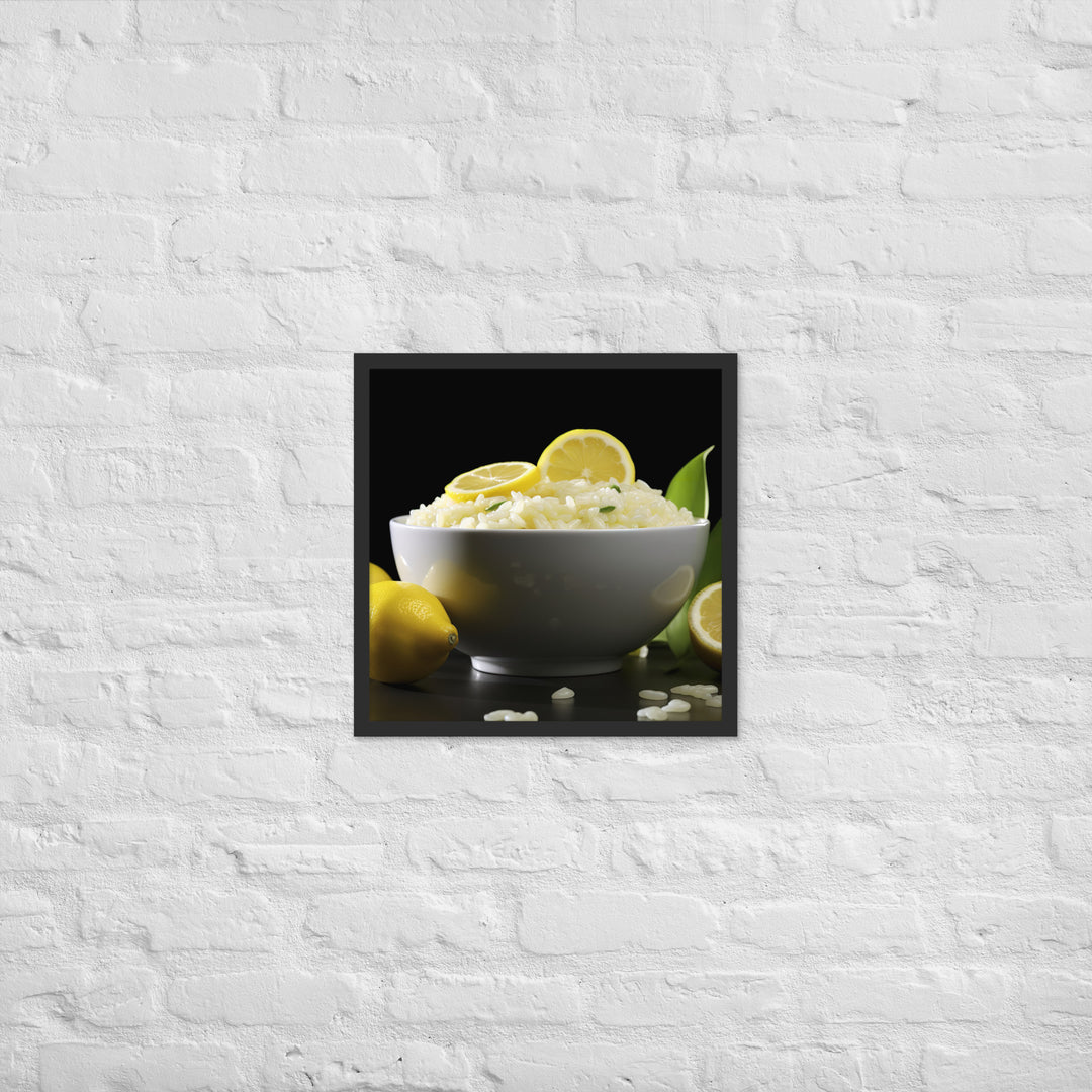 Lemon Risotto Framed poster 🤤 from Yumify.AI