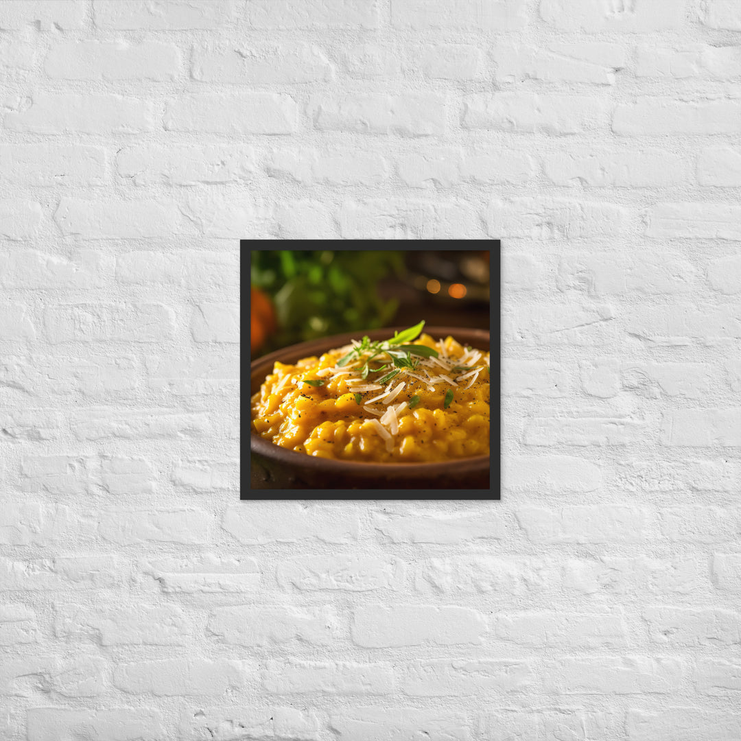 Butternut Squash Risotto Framed poster 🤤 from Yumify.AI