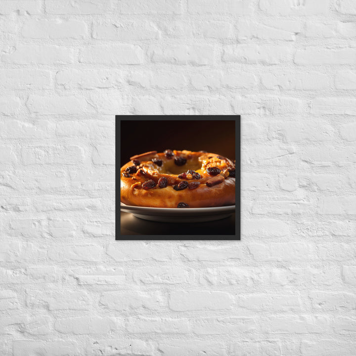 Cinnamon Raisin Bagel Framed poster 🤤 from Yumify.AI