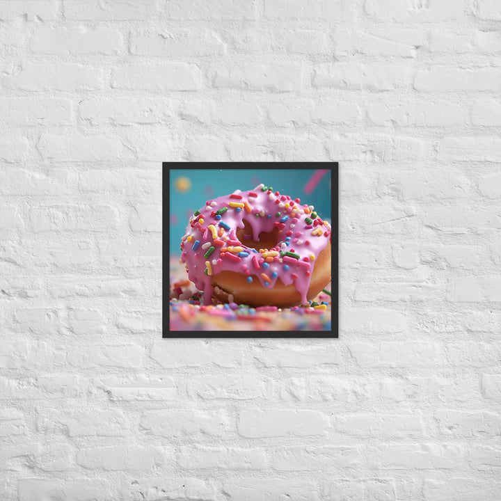 Sprinkle Donut Framed poster 🤤 from Yumify.AI