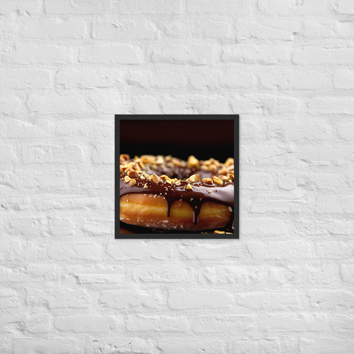 Nutella Filled Donut Framed poster 🤤 from Yumify.AI