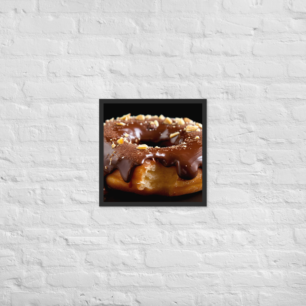 Nutella Filled Donut Framed poster 🤤 from Yumify.AI