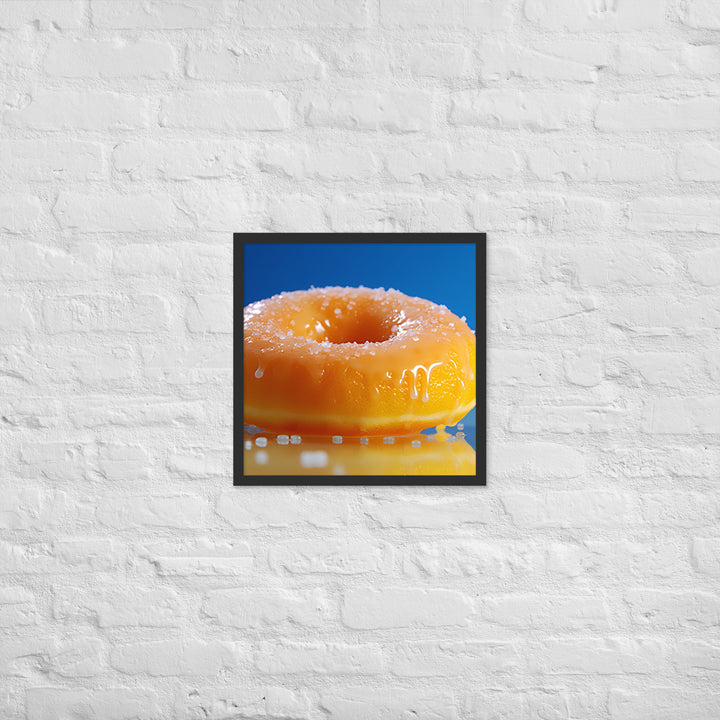 Lemon Filled Donut Framed poster 🤤 from Yumify.AI