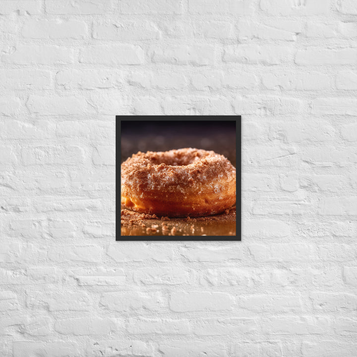 Cinnamon Sugar Donut Framed poster 🤤 from Yumify.AI