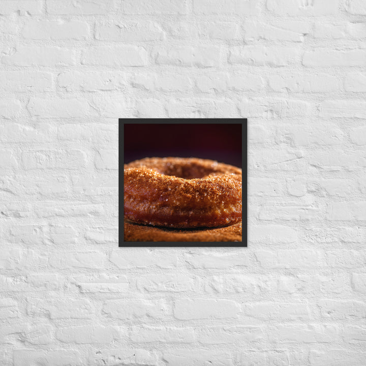 Cinnamon Sugar Donut Framed poster 🤤 from Yumify.AI