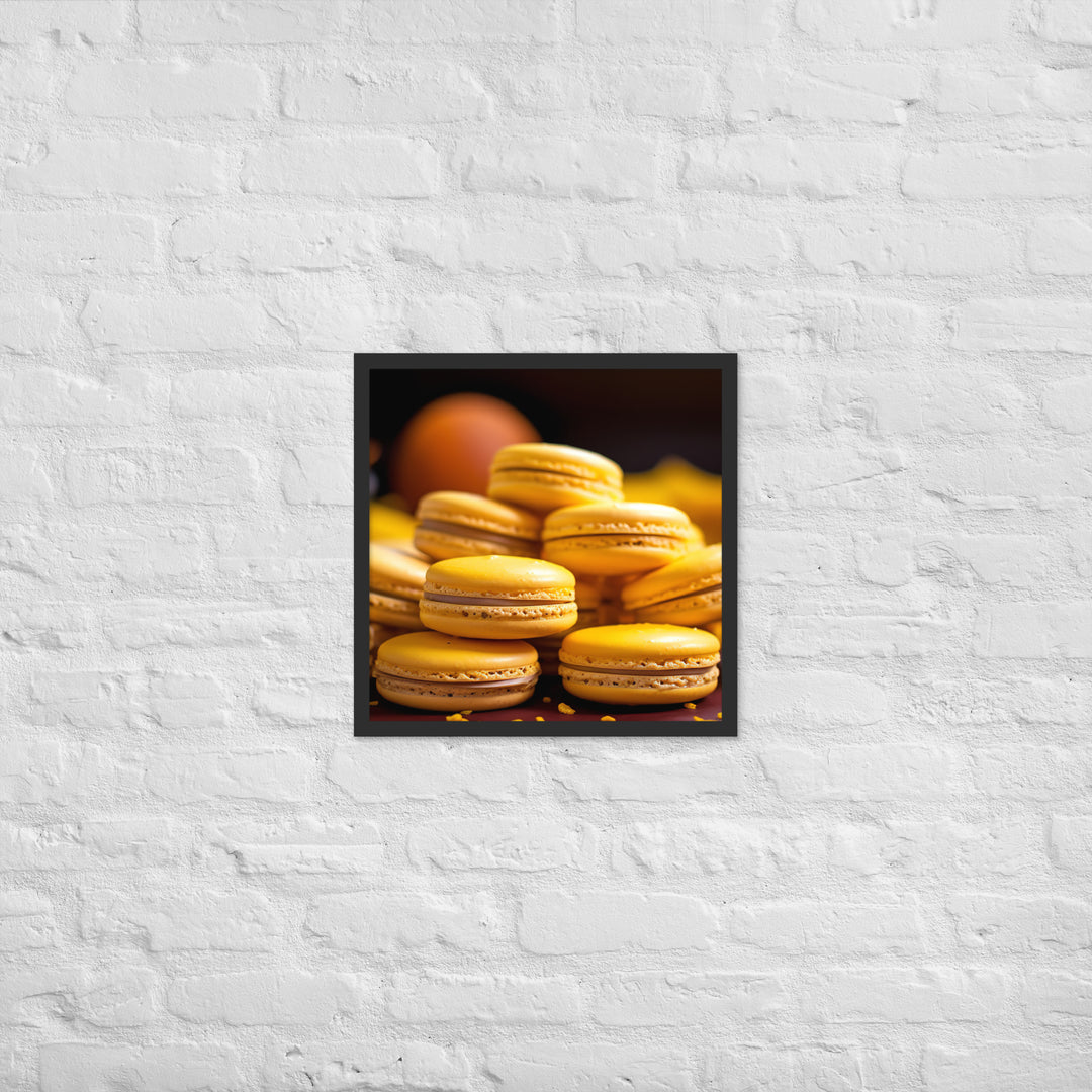 Passion Fruit Macarons Framed poster 🤤 from Yumify.AI