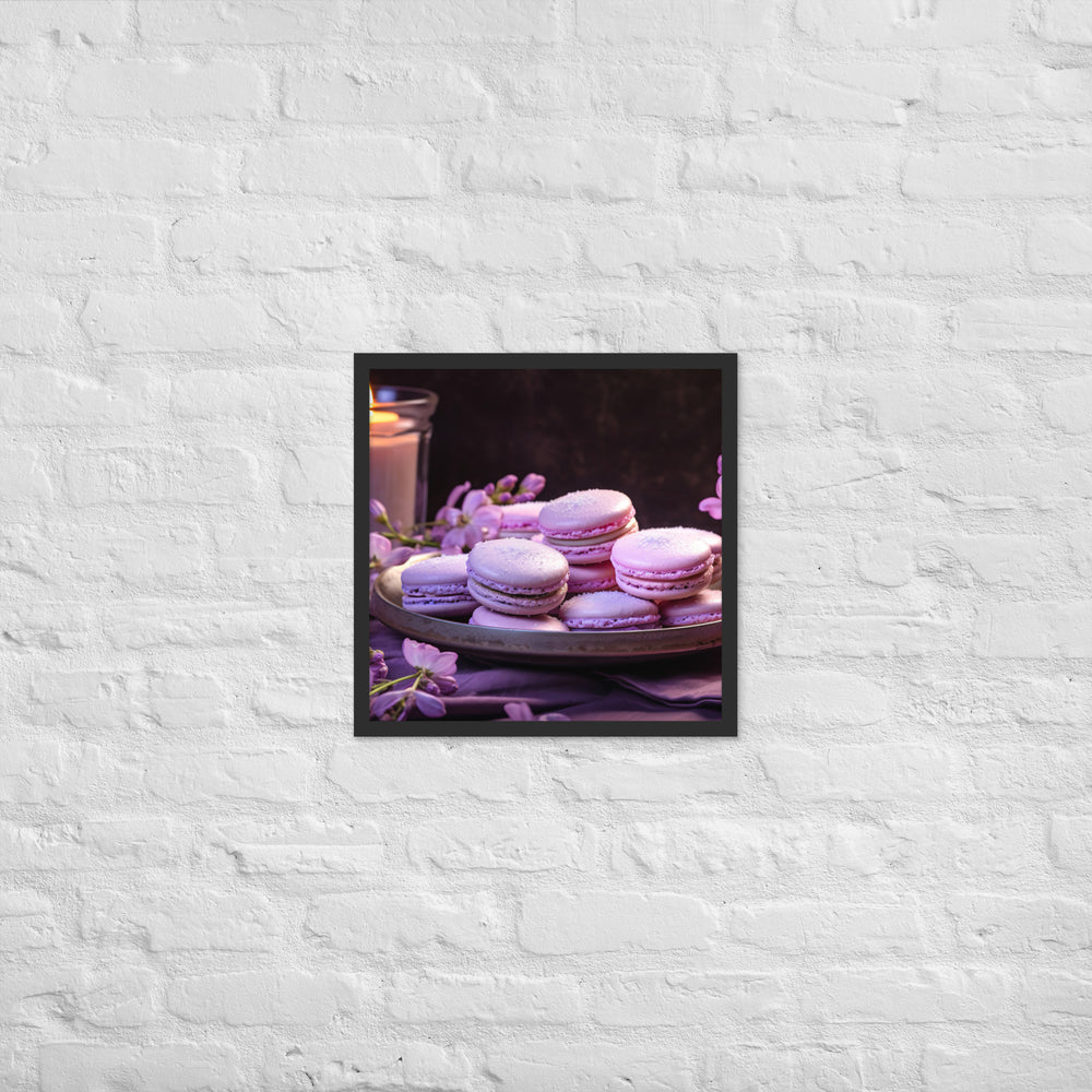 Lavender Macarons Framed poster 🤤 from Yumify.AI