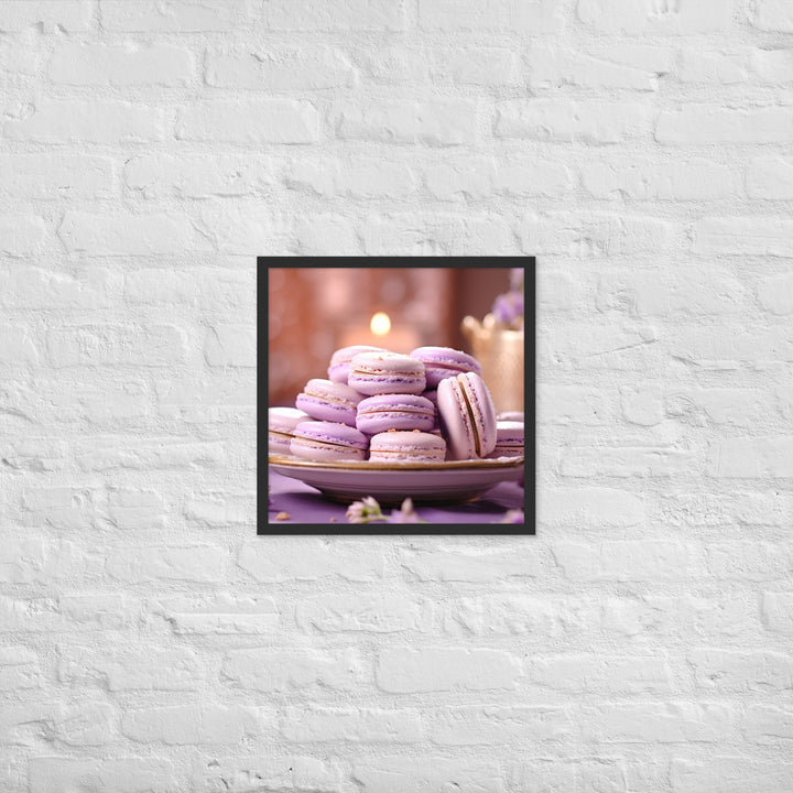 Lavender Macarons Framed poster 🤤 from Yumify.AI