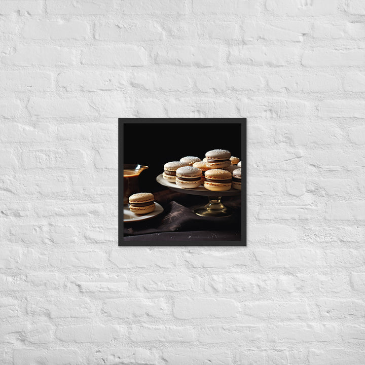 Earl Grey Macarons Framed poster 🤤 from Yumify.AI