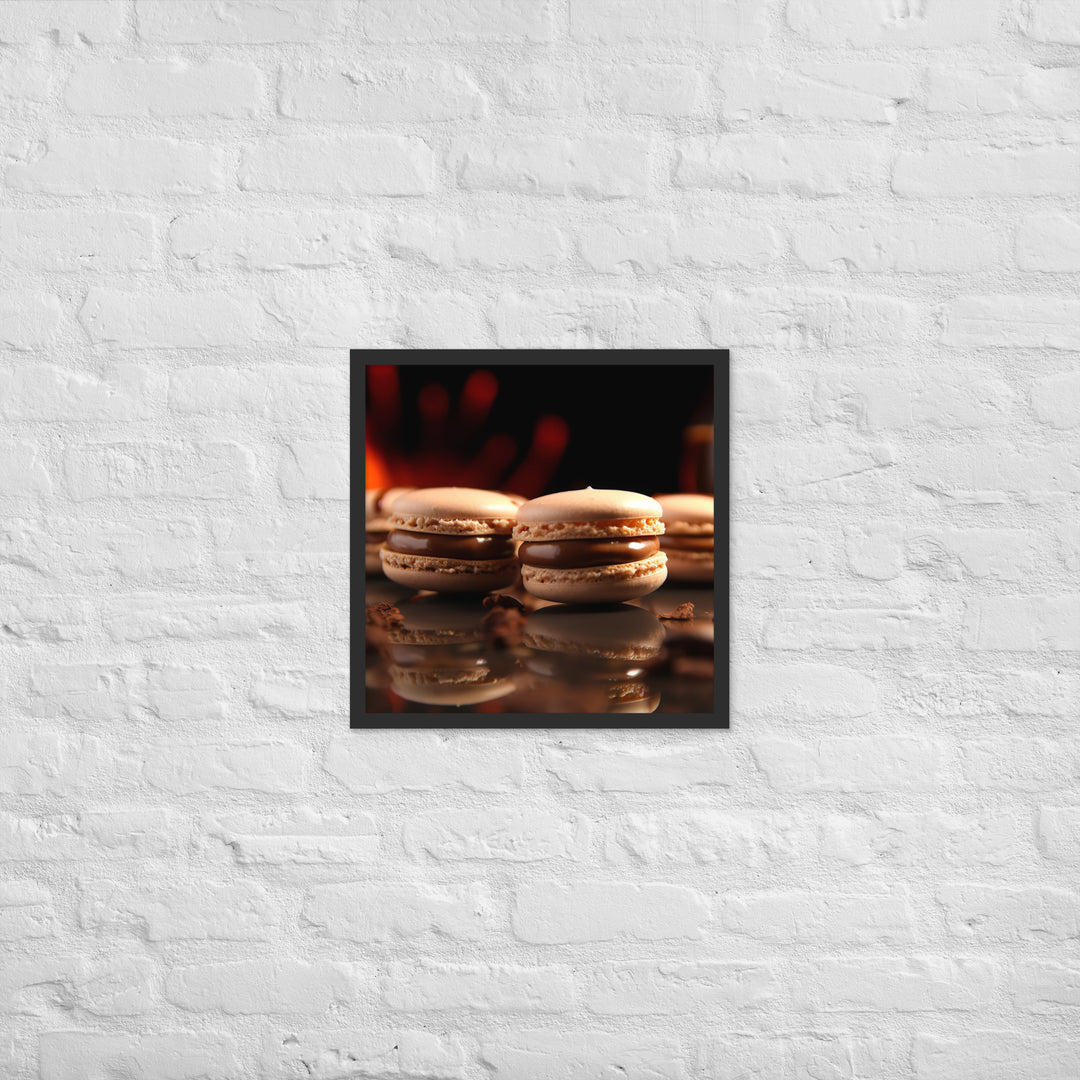 Coffee Macarons Framed poster 🤤 from Yumify.AI