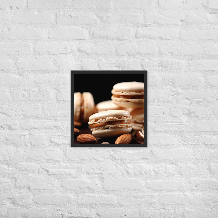 Almond Macarons Framed poster 🤤 from Yumify.AI