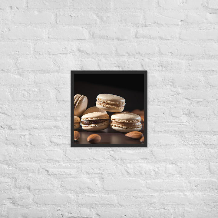 Almond Macarons Framed poster 🤤 from Yumify.AI