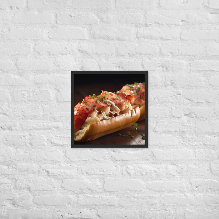 Truffle Lobster Roll Framed poster 🤤 from Yumify.AI