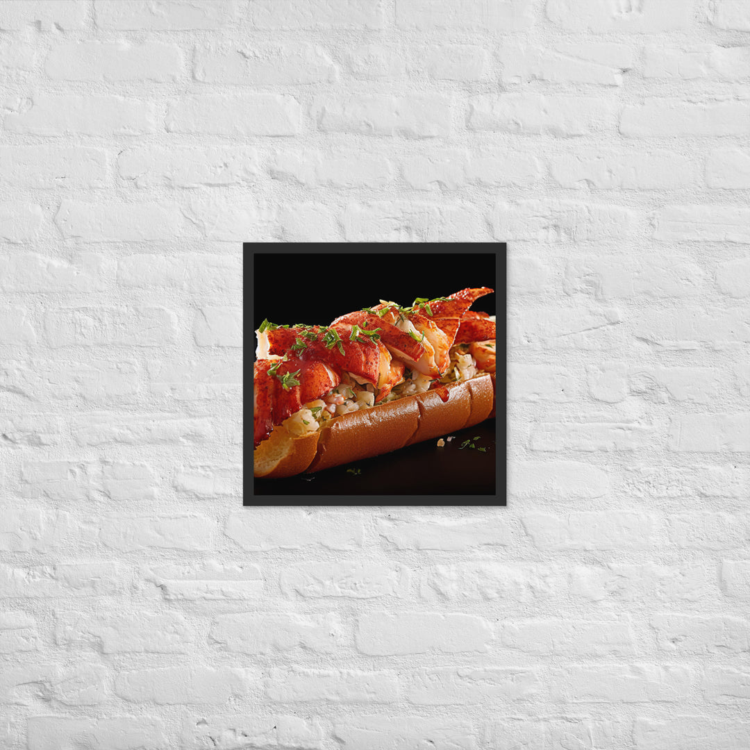 Spicy Lobster Roll Framed poster 🤤 from Yumify.AI