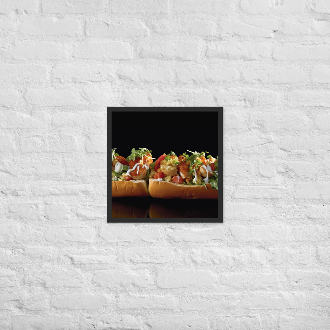 Curry Lobster Roll Framed poster 🤤 from Yumify.AI