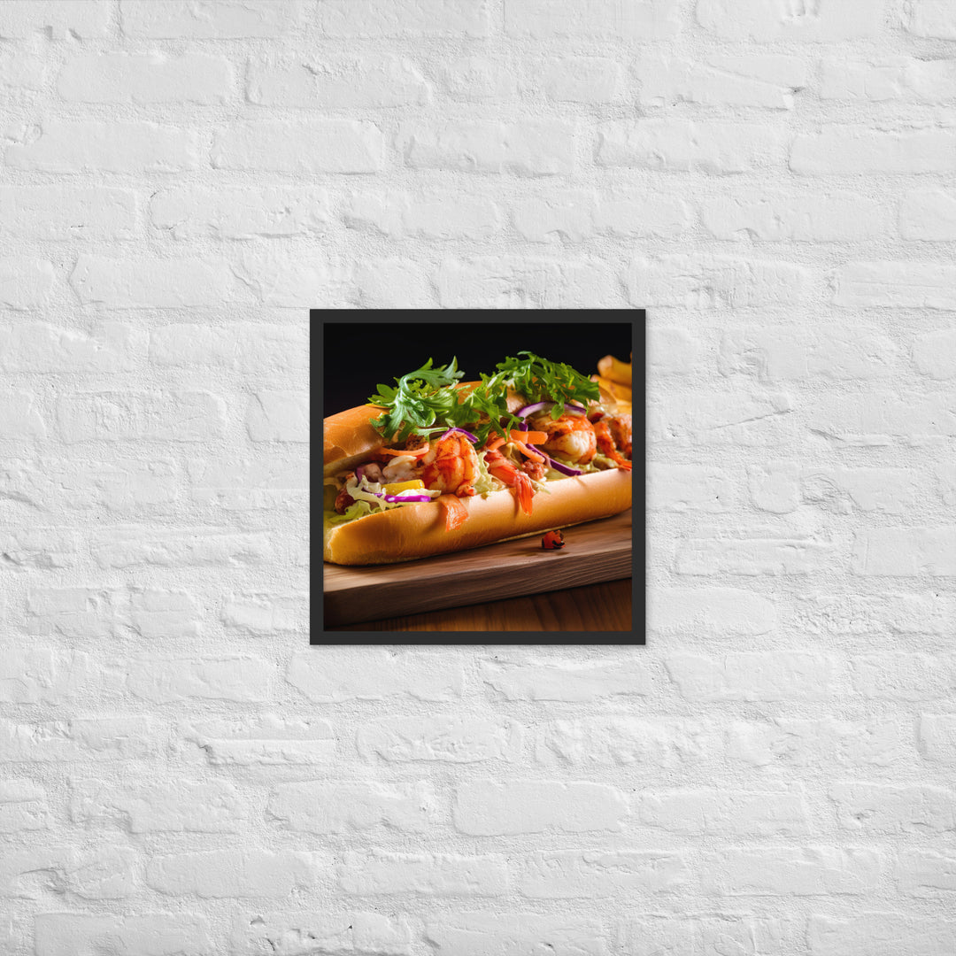 Curry Lobster Roll Framed poster 🤤 from Yumify.AI