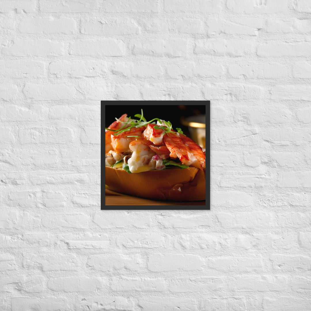 Connecticut Style Lobster Roll Framed poster 🤤 from Yumify.AI