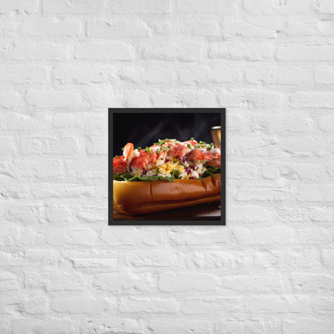 Connecticut Style Lobster Roll Framed poster 🤤 from Yumify.AI