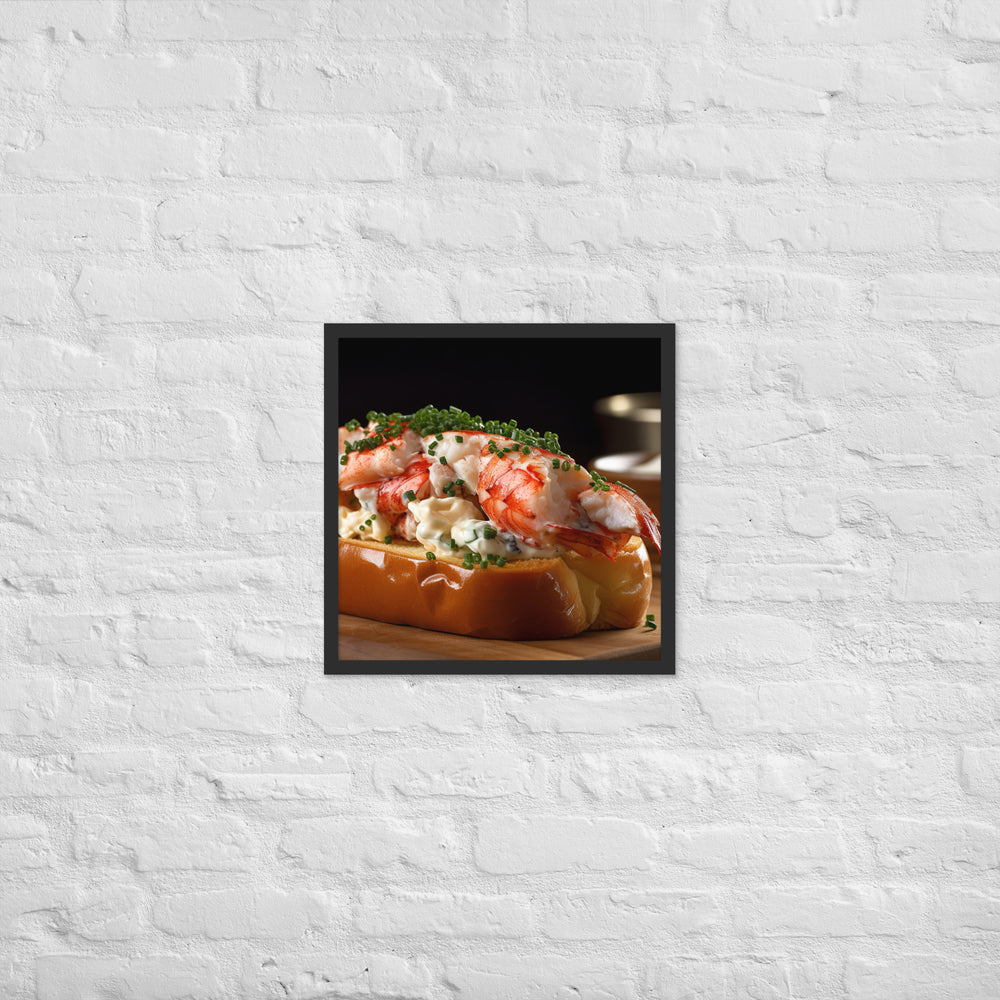 Classic Lobster Roll Framed poster 🤤 from Yumify.AI