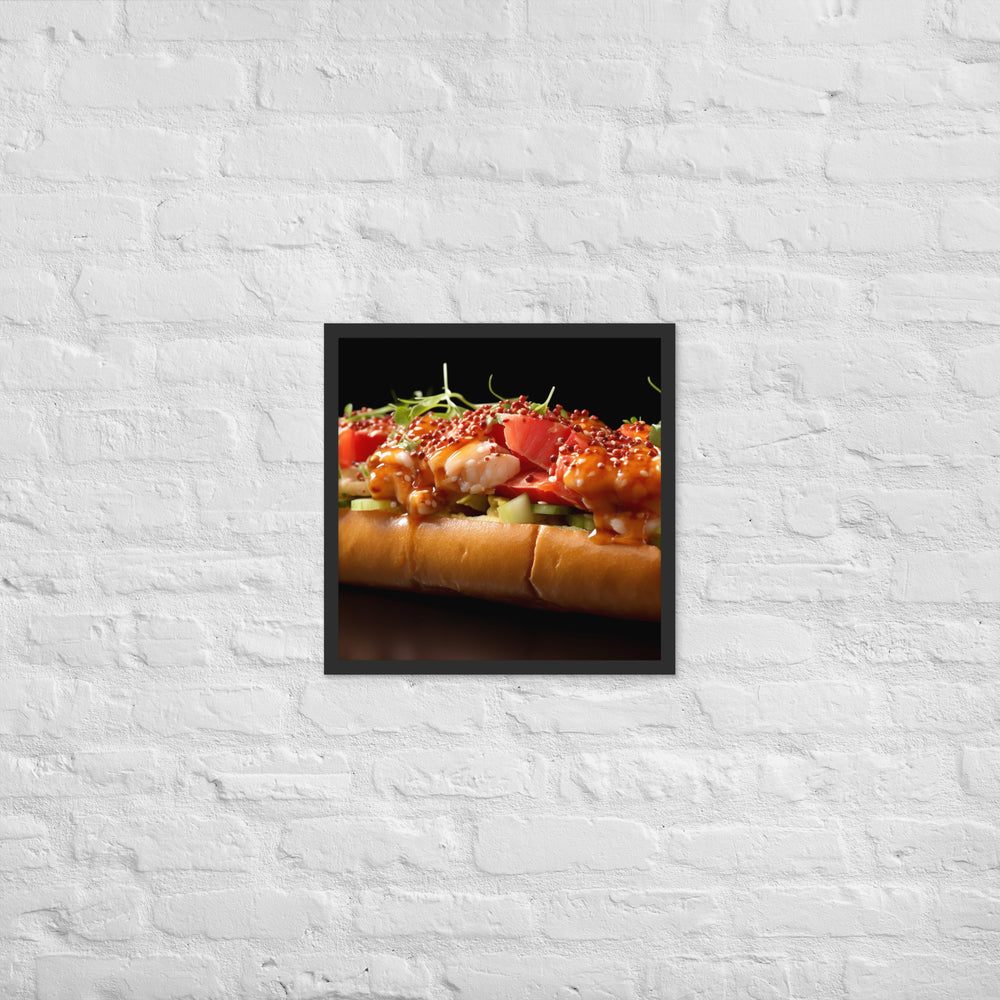 Lobster Roll Framed poster 🤤 from Yumify.AI