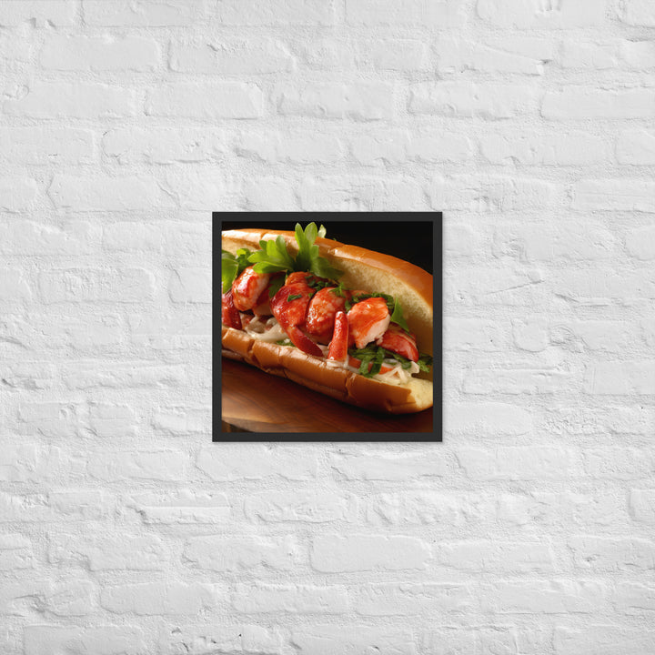 Lobster Roll Framed poster 🤤 from Yumify.AI