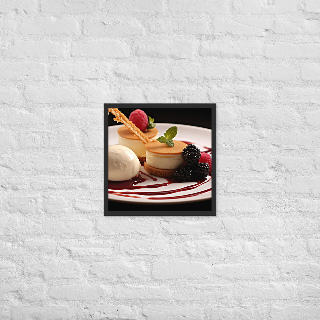 Cheese Dessert Framed poster 🤤 from Yumify.AI