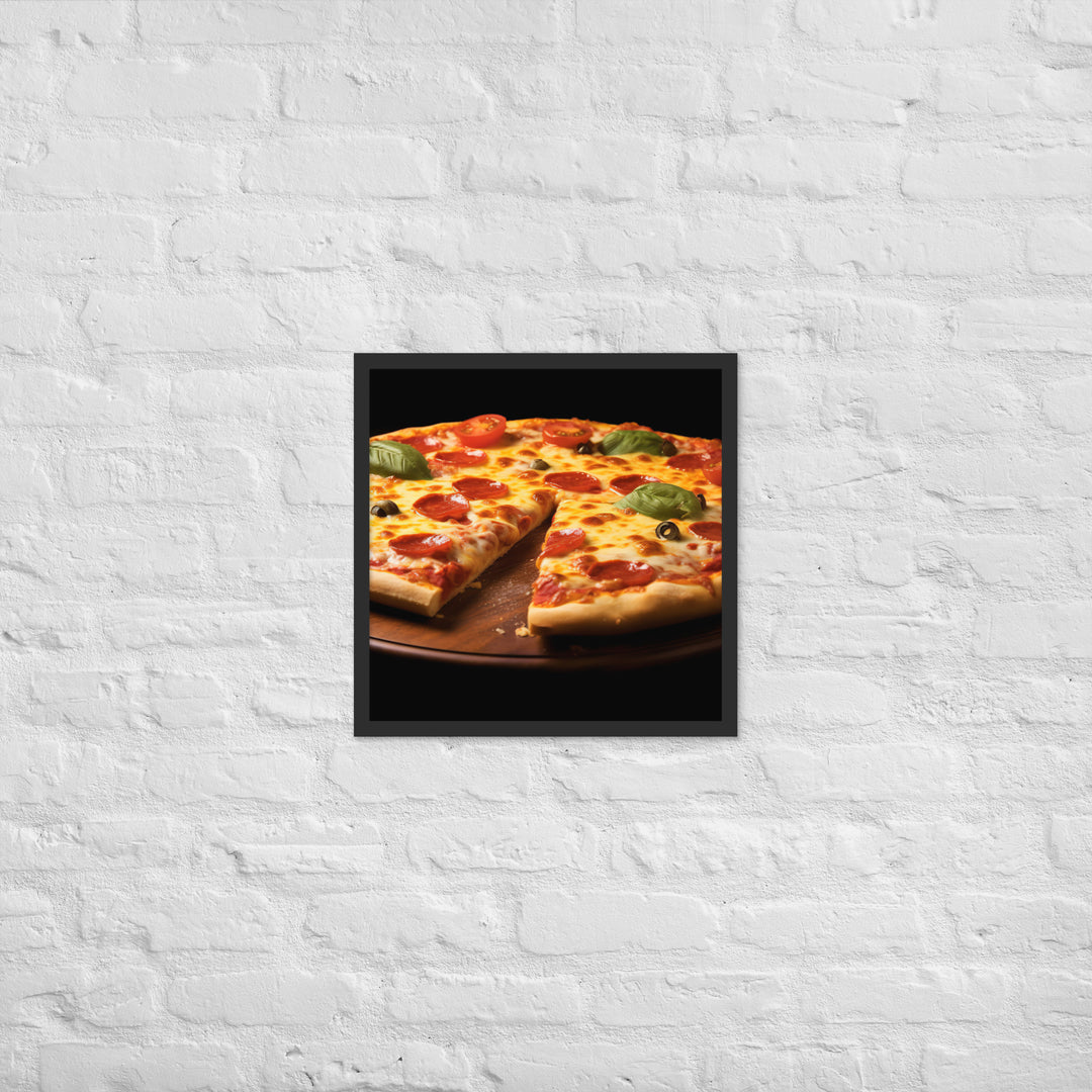 Cheese Pizza Framed poster 🤤 from Yumify.AI