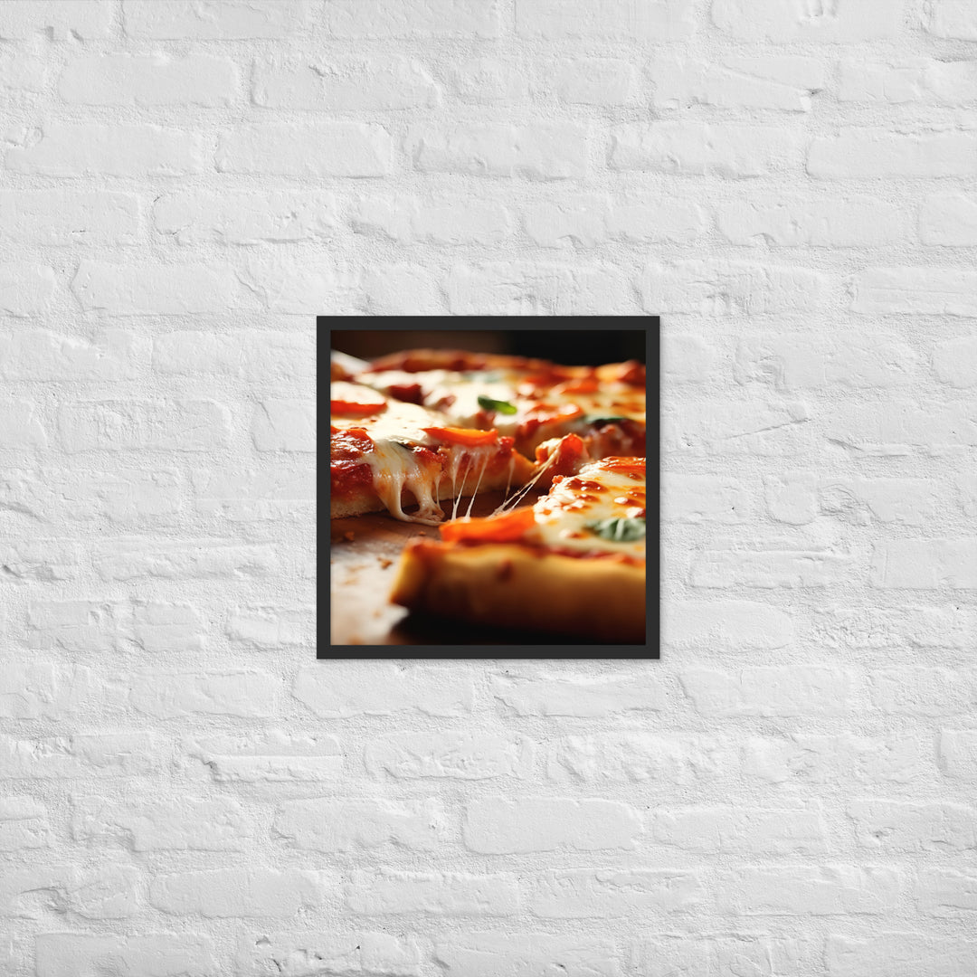 Cheese Pizza Framed poster 🤤 from Yumify.AI