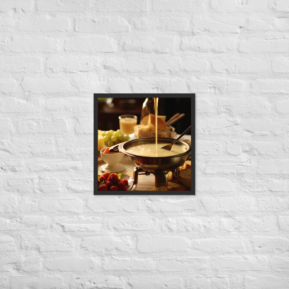 Cheese Fondue Framed poster 🤤 from Yumify.AI