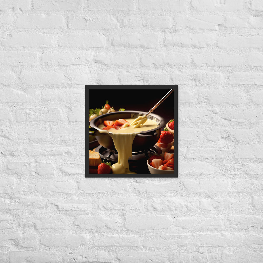 Cheese Fondue Framed poster 🤤 from Yumify.AI