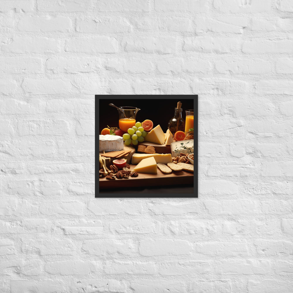 Cheese Board Framed poster 🤤 from Yumify.AI